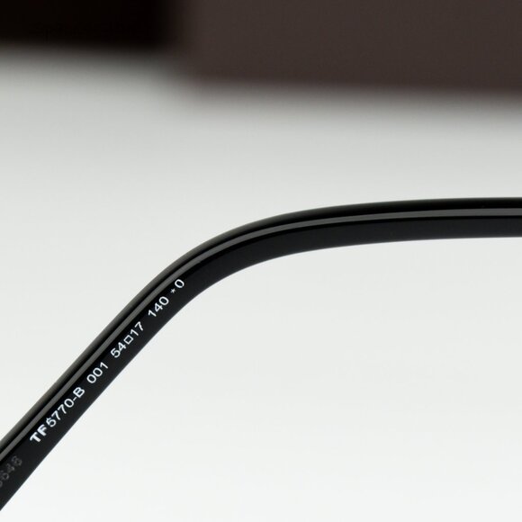 Tom Ford Women Eyeglasses Black Rose Gold Blue Light Block Round FT5770 001 NEW